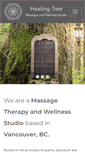 Mobile Screenshot of healingtreemassage.ca