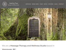 Tablet Screenshot of healingtreemassage.ca